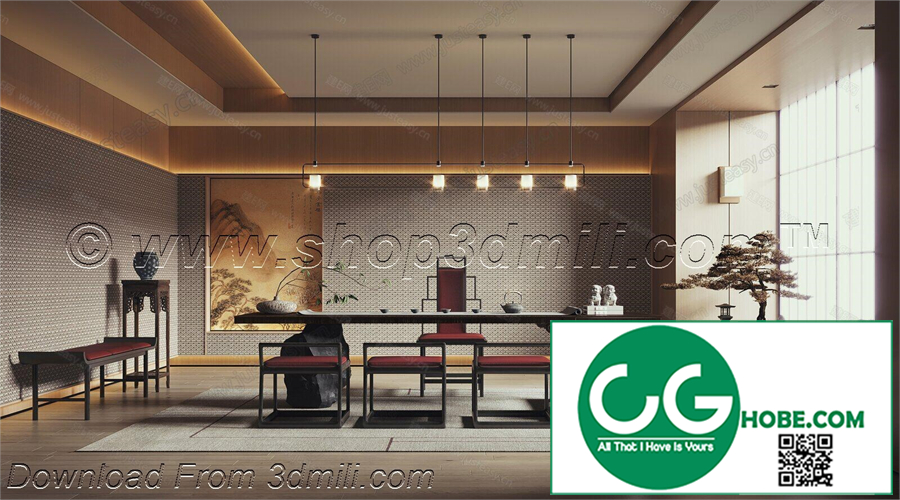 Tea Room 84 3D Model